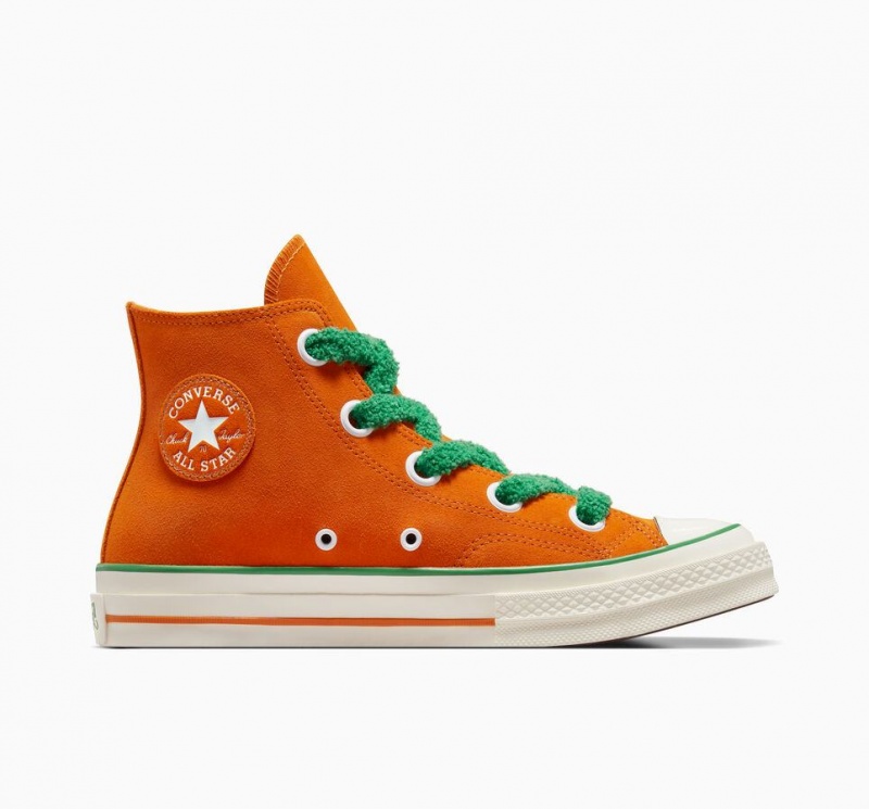 Baskets Montantes Converse X Wonka Chuck 70 Oompa Loompa Blanche Femme | YPI-8422643