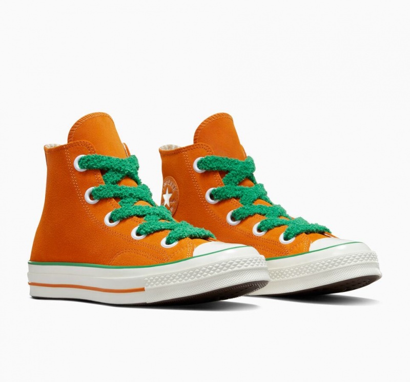 Baskets Montantes Converse X Wonka Chuck 70 Oompa Loompa Blanche Femme | YPI-8422643