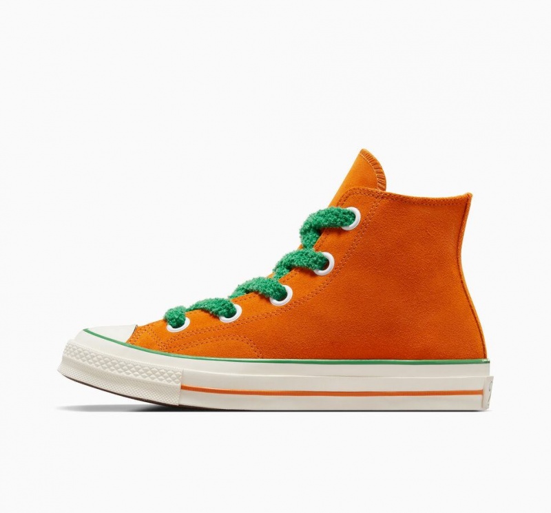 Baskets Montantes Converse X Wonka Chuck 70 Oompa Loompa Blanche Femme | YPI-8422643