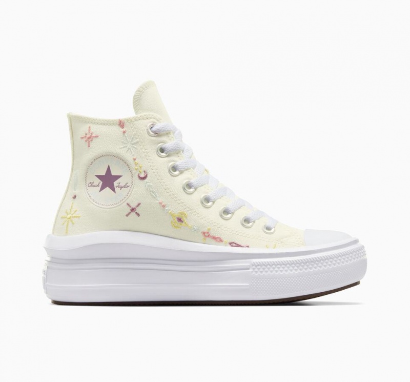 Baskets Montantes Converse Chuck Taylor All Star Move Platform Alchemy Embroidery  | PDE-0847107