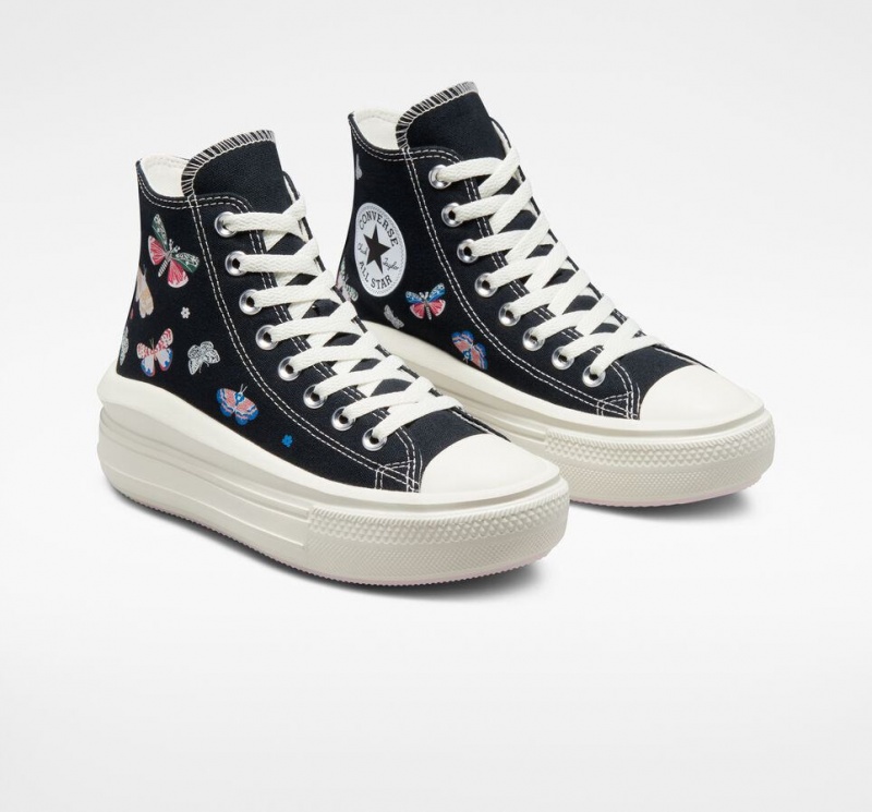 Baskets Montantes Converse Chuck Taylor All Star Move Platform Butterfly Wings  | MBC-0828086