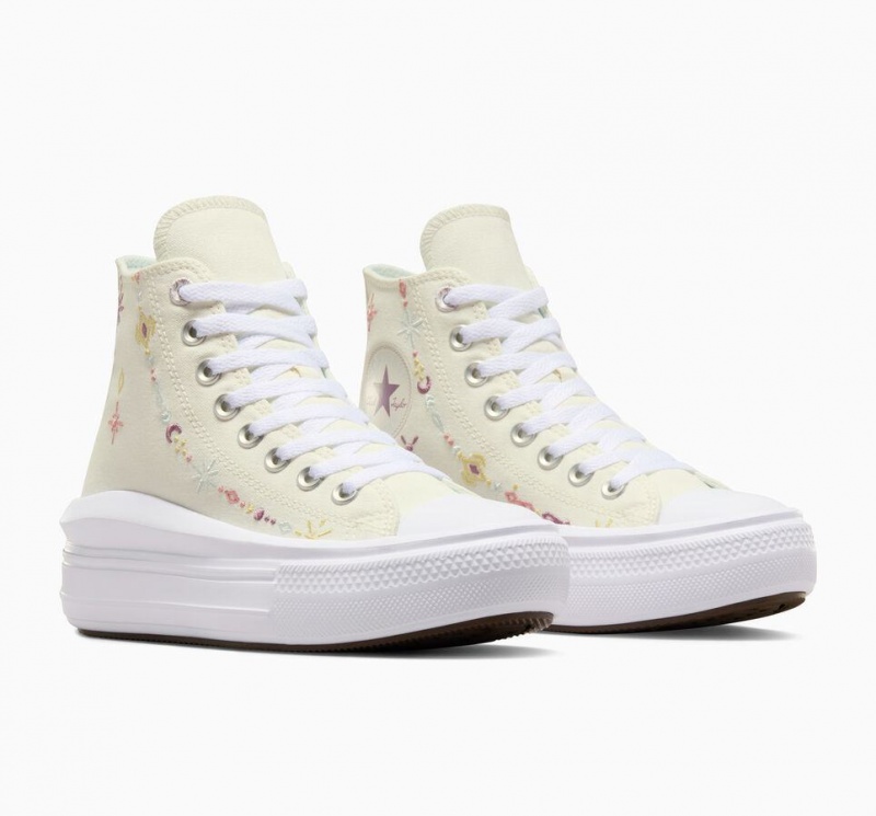 Baskets Montantes Converse Chuck Taylor All Star Move Platform Alchemy Embroidery  | PDE-0847107