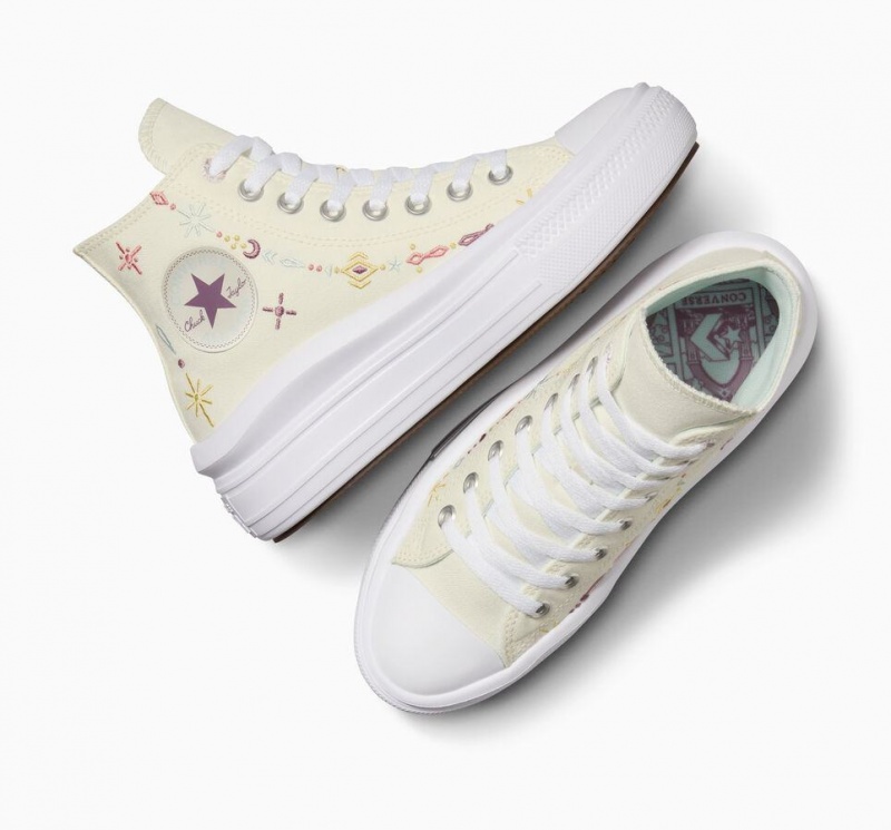 Baskets Montantes Converse Chuck Taylor All Star Move Platform Alchemy Embroidery  | PDE-0847107