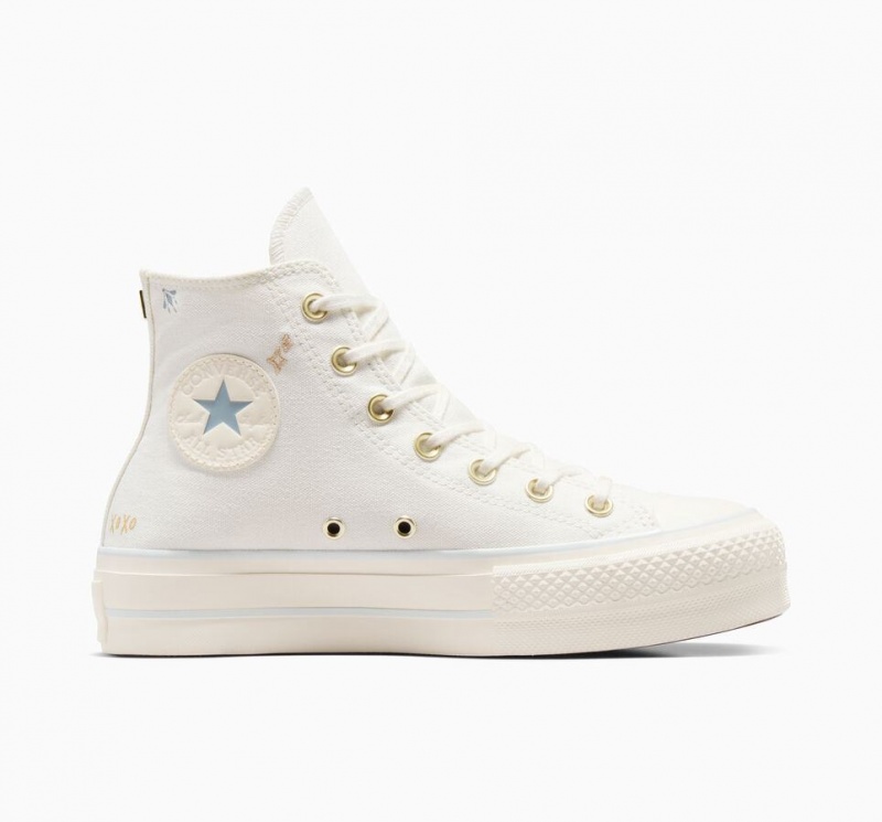 Baskets Montantes Converse Chuck Taylor All Star Lift Platform Tiny Tattoos  | KQV-8239782