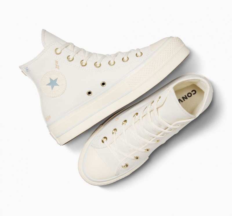 Baskets Montantes Converse Chuck Taylor All Star Lift Platform Tiny Tattoos  | KQV-8239782