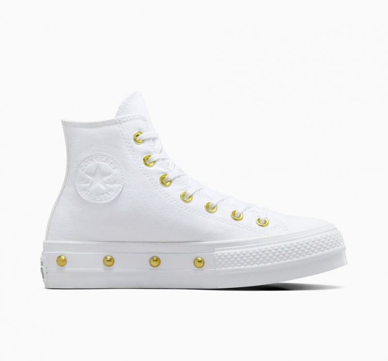 Baskets Montantes Converse Chuck Taylor All Star Lift Platform Star Studded  | NMS-4168162