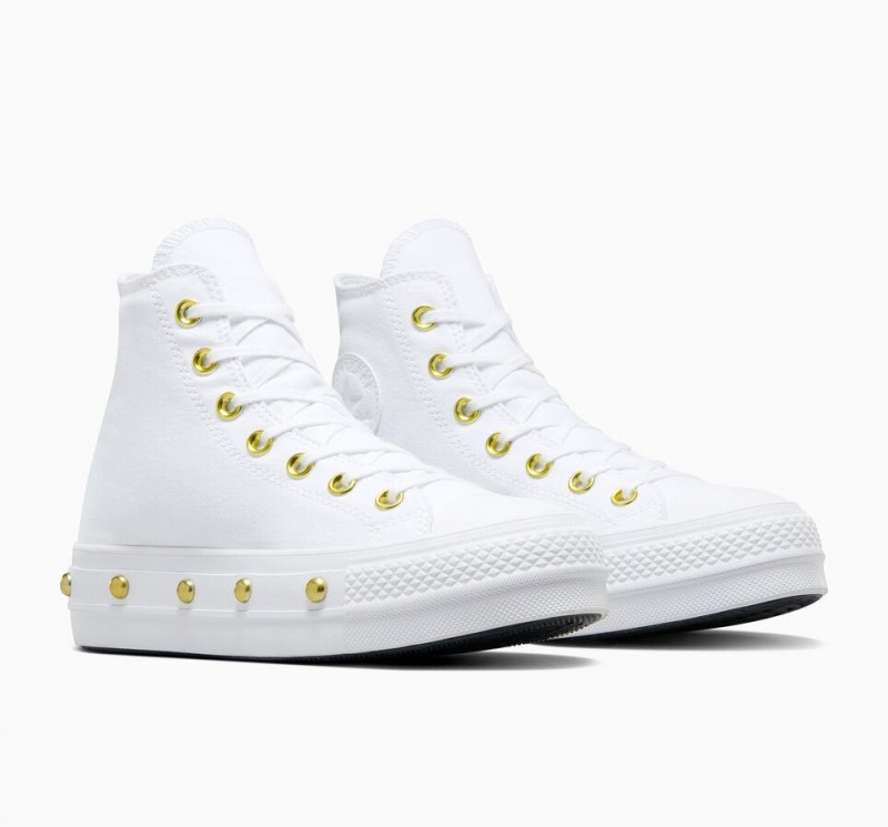 Baskets Montantes Converse Chuck Taylor All Star Lift Platform Star Studded  | NMS-4168162