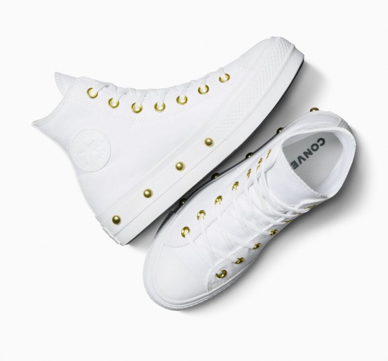 Baskets Montantes Converse Chuck Taylor All Star Lift Platform Star Studded  | NMS-4168162