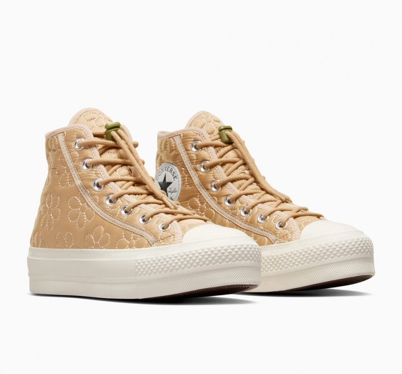 Baskets Montantes Converse Chuck Taylor All Star Lift Platform Quilted  | XCP-1002920