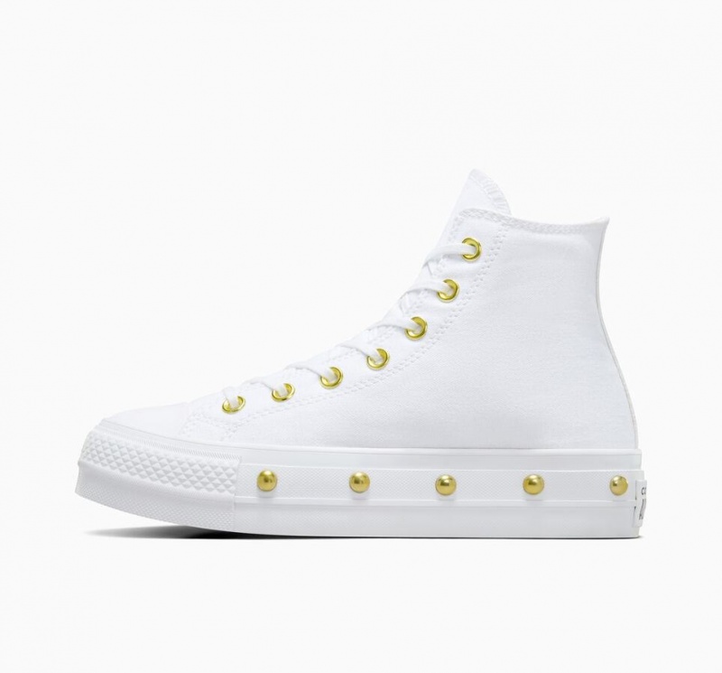 Baskets Montantes Converse Chuck Taylor All Star Lift Platform Star Studded  | NMS-4168162