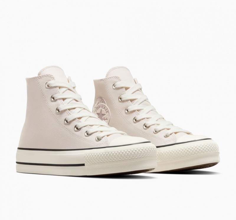 Baskets Montantes Converse Chuck Taylor All Star Lift Platform Natural Tones  | GFE-7554746