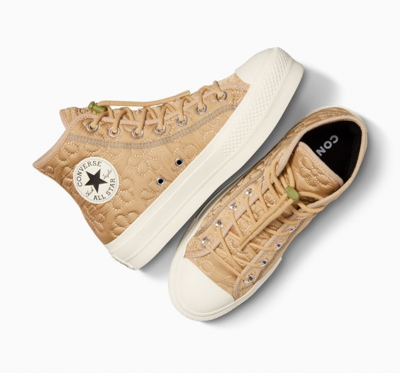 Baskets Montantes Converse Chuck Taylor All Star Lift Platform Quilted  | XCP-1002920