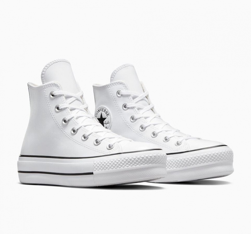 Basket Basse Converse Chuck Taylor All Star Lift Platform Leather  | VVT-3884932