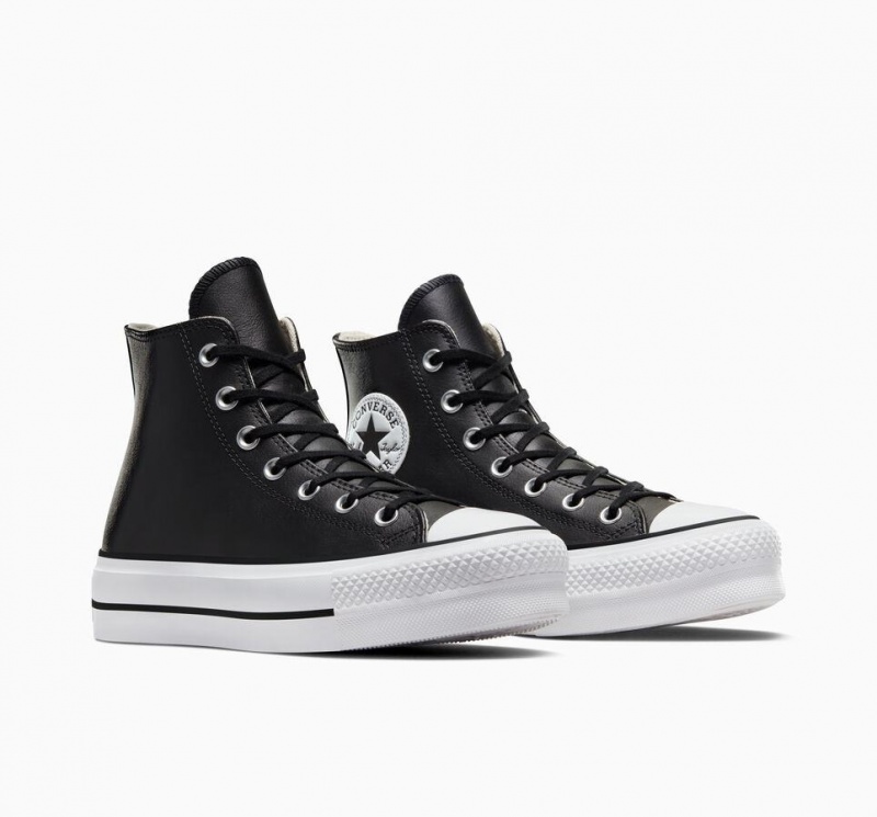 Baskets Montantes Converse Chuck Taylor All Star Lift Platform Leather  | QEG-0501512