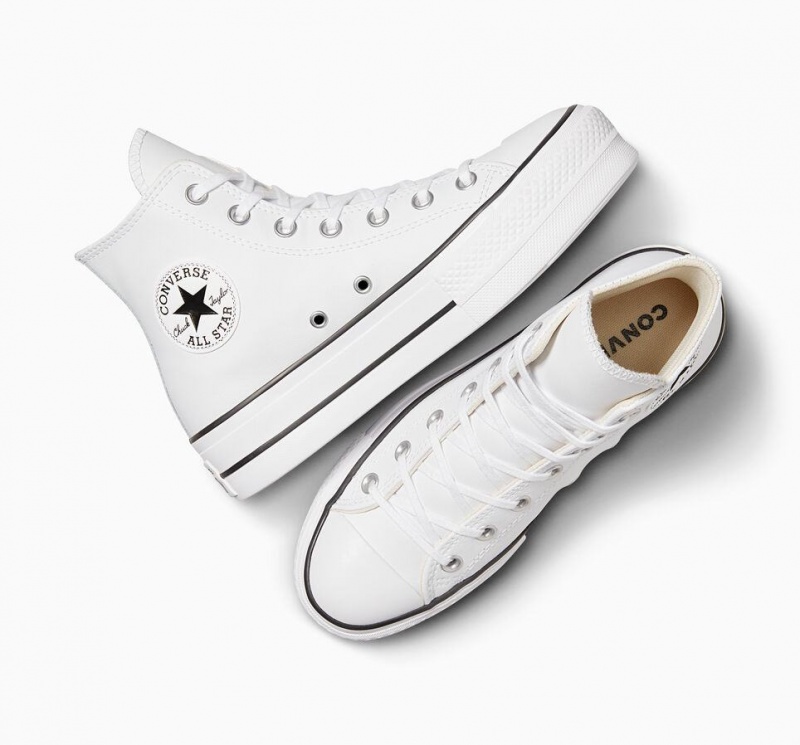 Basket Basse Converse Chuck Taylor All Star Lift Platform Leather  | VVT-3884932