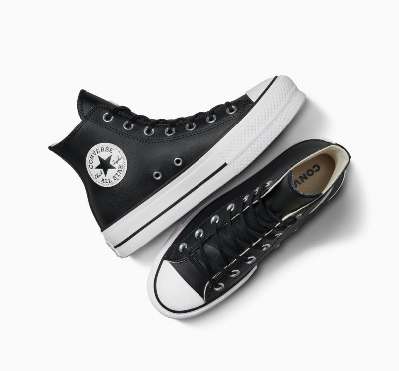 Baskets Montantes Converse Chuck Taylor All Star Lift Platform Leather  | QEG-0501512