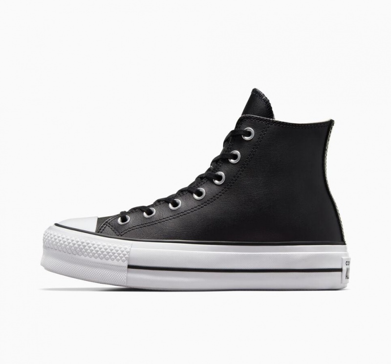 Baskets Montantes Converse Chuck Taylor All Star Lift Platform Leather  | QEG-0501512