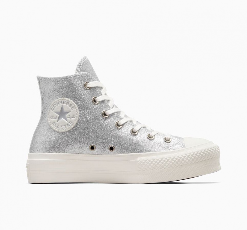 Baskets Montantes Converse Chuck Taylor All Star Lift Platform Glitter  | ZRA-6558889