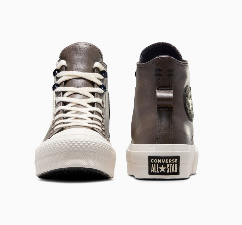 Baskets Montantes Converse Chuck Taylor All Star Lift Platform Fleece-lined Leather  | EVA-4728020