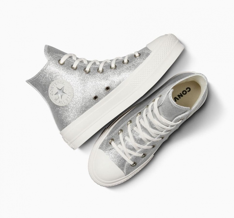 Baskets Montantes Converse Chuck Taylor All Star Lift Platform Glitter  | ZRA-6558889