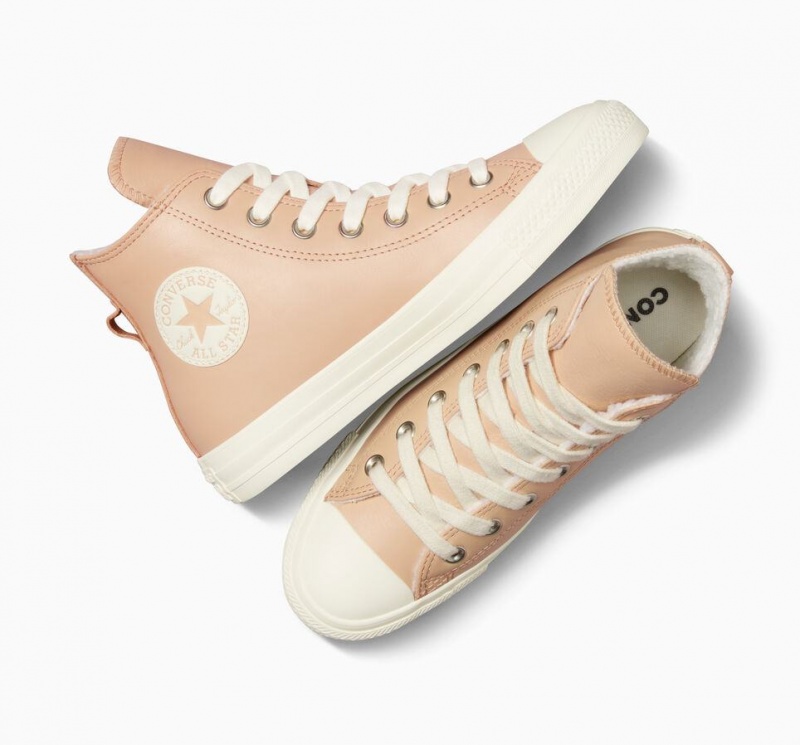 Baskets Montantes Converse Chuck Taylor All Star Leather Faux Fur Lining  | YCI-1000532