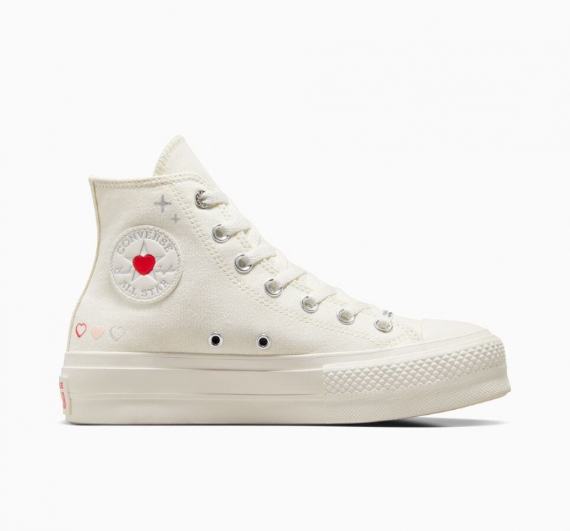 Baskets Montantes Converse Chuck Taylor All Star Lift Platform Y2k Heart  | TWY-1572972