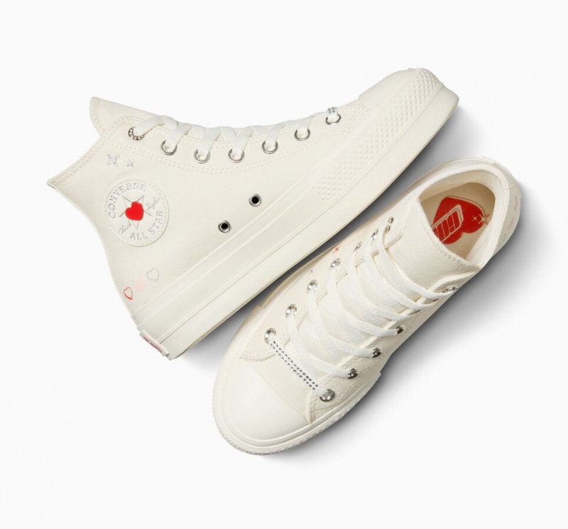 Baskets Montantes Converse Chuck Taylor All Star Lift Platform Y2k Heart  | TWY-1572972