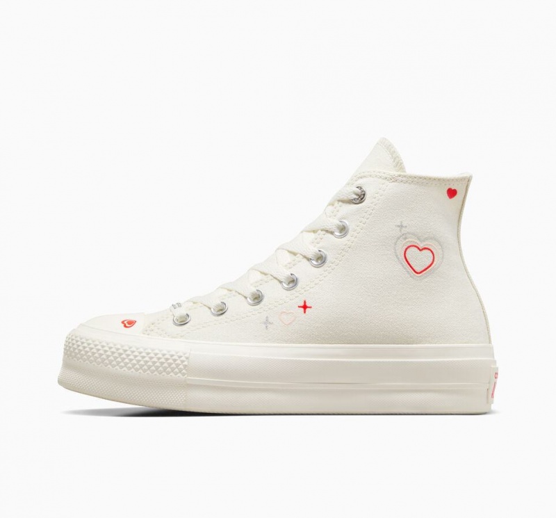 Baskets Montantes Converse Chuck Taylor All Star Lift Platform Y2k Heart  | TWY-1572972